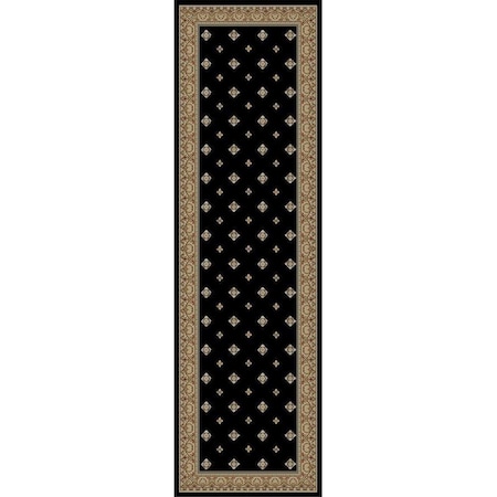 Concord Global Trading Area Rugs, 2 Ft. 7 In. X 4 Ft. 1 In. Ankara Pin Dot - Black 63033